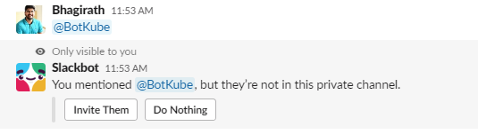 Add BotKube App as a User on Slack Channel